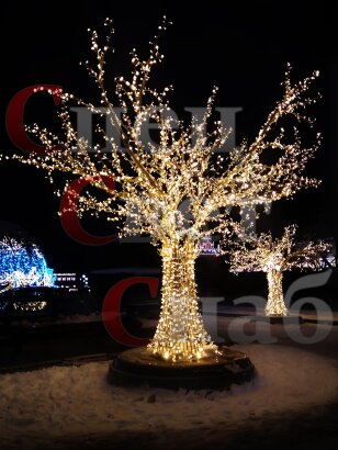 Уличная фигура 3 D Дерево - "Золотистый Клен", металлокаркас