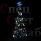 Елка цифровая 4м с макушкой (256 режимов свечения)